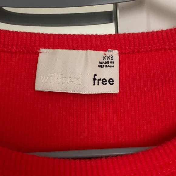 Aritzia, Wilfred Free Dresses & Skirts - Wilfred Free Aritzia Red Rib-knit Midi Dress